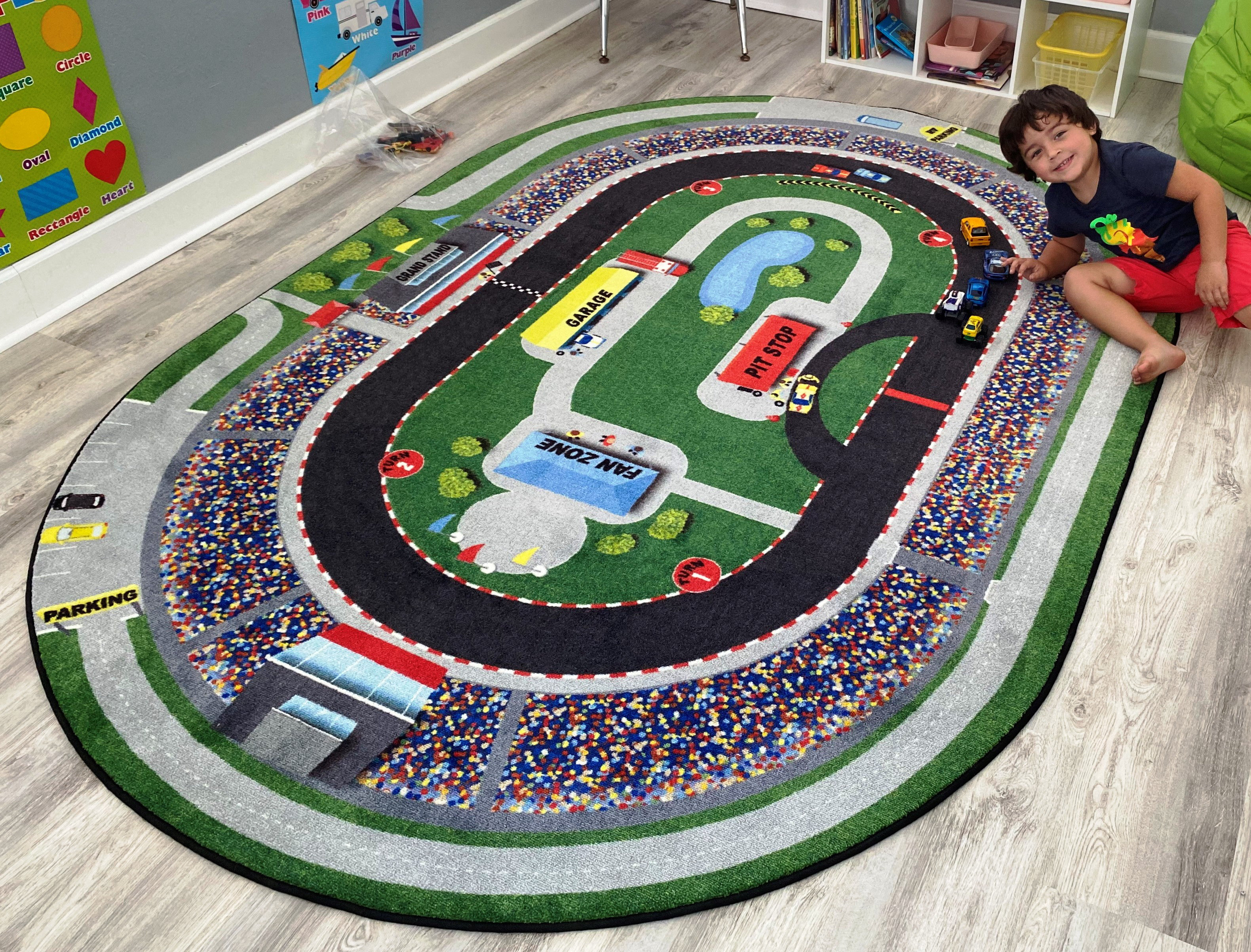 Car racing rug discount